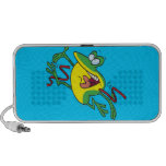 Froschüberfahrt-Endlinie Cartoon Notebook Speaker