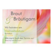 Fruehling • Save the Date MiniKarten Visitenkartenvorlage