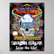 Frühjahrsferien Vegas Plakatdruck