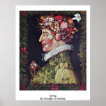 Frühling durch Giuseppe Arcimboldo Poster