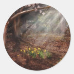 Frühling - ein Zeichen des Frühlinges Runde Aufkleber