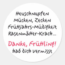 Frühling - spring aufkleber