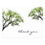 Frühlings-Baum-Silhouette-Postkarte