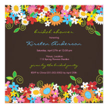 Frühlings-Blumen-Garten-Gänseblümchen-Brautparty l Ankündigung