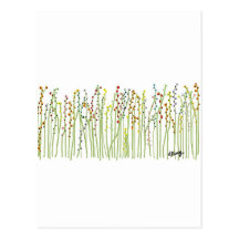 "FRÜHLINGS-BLUMEN" Sammlung Postkarte
