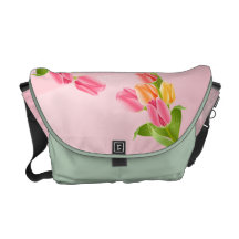 Frühlings-Blumen-Tulpe-Blumenstrauß-Bote-Tasche Kurier Taschen