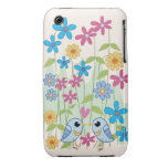 Frühlings-Blumen und Vögel iPhone 3 Case-Mate Hüllen