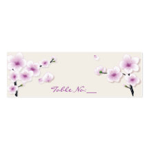 Frühlings-Blüten-Tabellen-Platzkarte Visitenkarte
