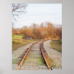 Frühlings-Eisenbahn-Plakat