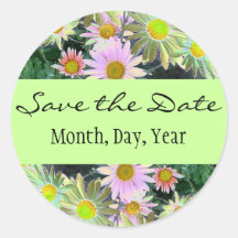 Frühlings-Garten Save the Date Stickers