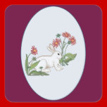 Frühlings-Kaninchen aufkleber