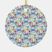 Frühlings-Osterei-Schmetterlings-Blumen-Rebe-Entwu Weihnachtsbaum Ornamente