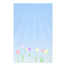 Frühlings-Szene stationär Druckpapier