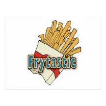 Frytastic ~ Pommes-Fritesfantastische Kram-Nahrung Postkarten