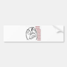 FU Raserei-Comic Autosticker