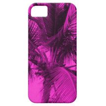 Fuchsie - Pink-Art-Palme iPhone 5 Hülle
