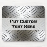 Fügen Sie Text Diamanten MetallplattenMousepad hin