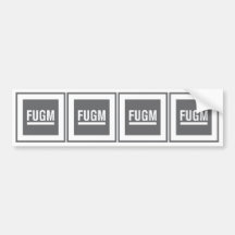 FUGM Autoaufkleber (x4) durch NBH