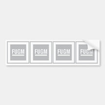 FUGM Autoaufkleber (x4) durch NBH