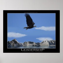 FÜHRUNG ~ Adler-kleineres motivierend Plakat