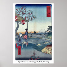 Fujimi Teehaus bei Zoshigaya durch Ando, Hiroshige Posterdruck