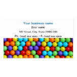 Fun colorful gumball business card.