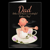 Fun Dad Father's Day Greeting Card With Man karten