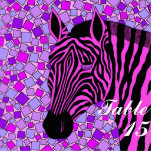 Fun Pink Zebra Sweet 16 Celebration Table Numbers Acrylic Cut Out