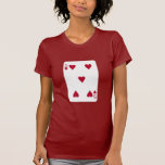 Fünf von HerzKartenspiele T-Shirt