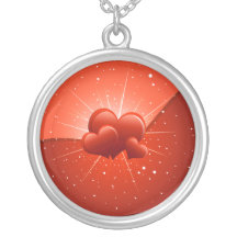 funkelnd rote Herzen Schmuck
