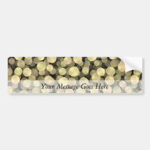 Funkelnde goldene Tupfen Auto Sticker
