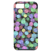 Funkelnde Regenbogen-Tupfen iPhone 5 Etui