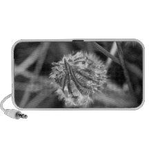 Funkelnder Krokus in Schwarzweiss Tragbare Speaker
