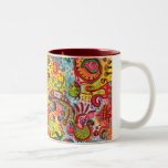 Funky abstrakter Becher Kaffee Tasse
