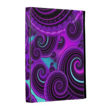 Funky lila Strudel-Fraktal-Kunst-Muster