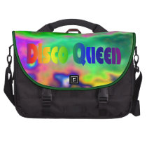 Funky Retro Disco-Königin-70er NeonKrawatten-Blick commuterbag