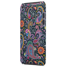 Funky Retro Vintager Touch-Fall Paisleys iPod iPod Case-Mate Case