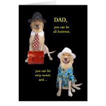 Funny Dog/Lab Card for Funny Dad karten
