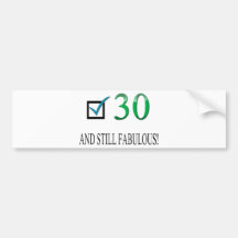 Für den 30. Geburtstag Auto Aufkleber