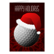 für Golfspieler Weihnachtskarten