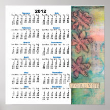 Für immer 2012 Wandkalender-Plakat
