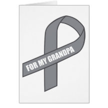Für mein Großvater-(graues/silbernes Bewusstseins- Karten