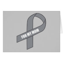 Für mein Mamma-(graues/silbernes Awarness Band) Grußkarten