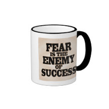 Furcht ist der Feind Kaffeetasse