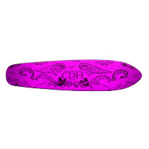 Fuschia CDH Wings Skateboard Individuelle Skateboarddecks