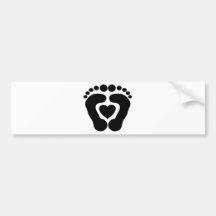 Fuß-Liebe Autosticker