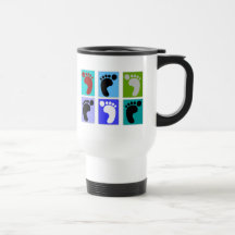 Fußarzt-Geschenke Popart Entwurf der Füße Teehaferl