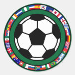 Fußball 2010 runder sticker