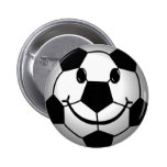 Fußball-Ball-Smiley Anstecknadel