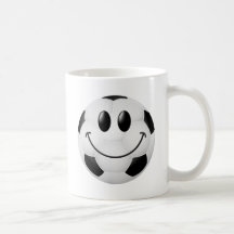 Fußball-Ball-Smiley Tee Tassen